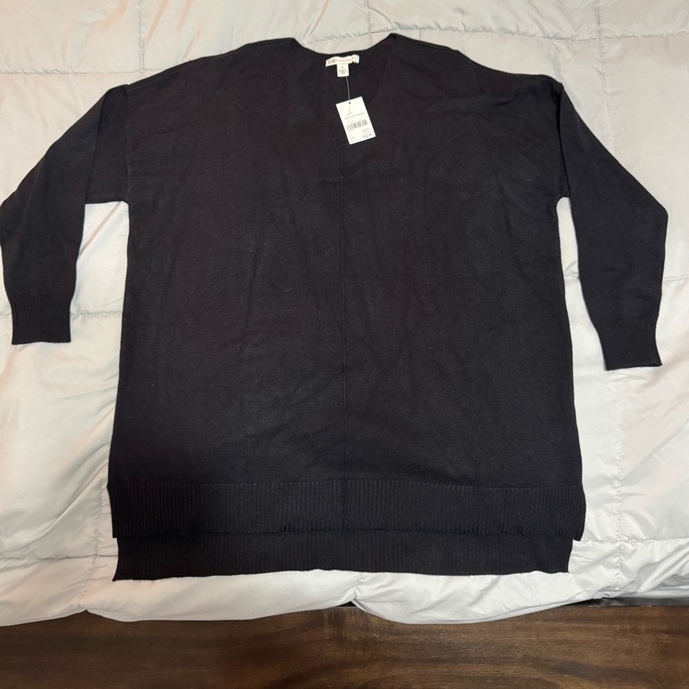 Cato Women's Black V-Neck Sweater